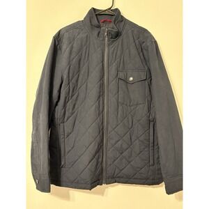 UNTUCKit‎ Marty Men's Large Navy Quilted Jacket Full Zip Mock Neck